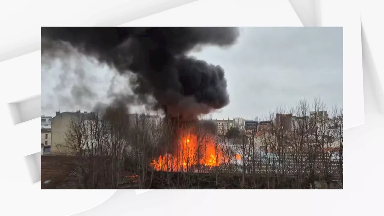 Incendie à Aubervilliers : Un entrepôt d'électroménager ravagé par les flammes