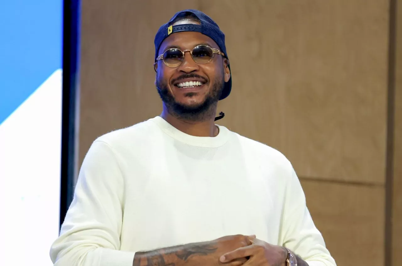 Carmelo Anthony Explains the Origins of the 'Risk It All' Meme With Rihanna