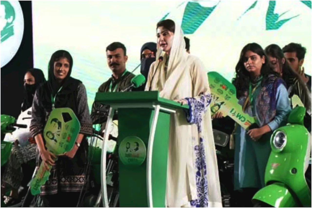 CM Punjab announces 100,000 e-bikes & 50,000 scholarships for students