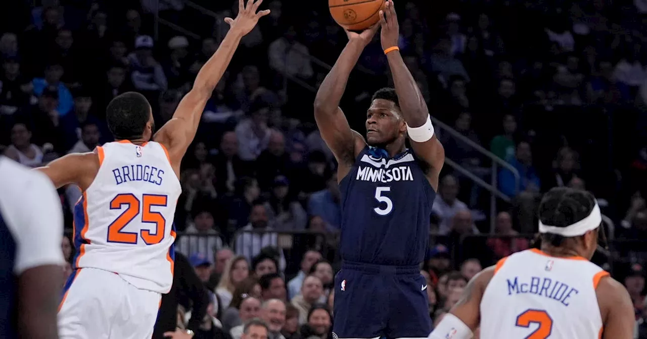 Edwards leads Timberwolves past Knicks