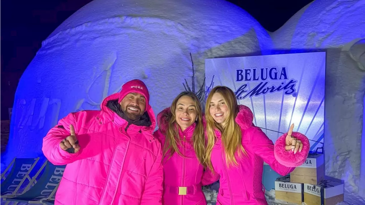 Virginia viaja para a Suíça e posa em frente a um iglu: “Friozinho de -4°C”