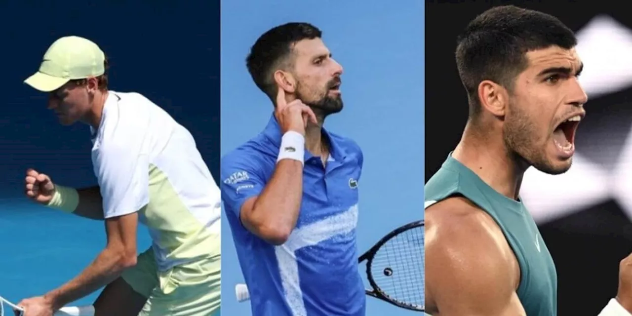 Australian Open, gli ottavi di finale: Sinner contro Rune, Alcaraz e Djokovic verso un possibile match