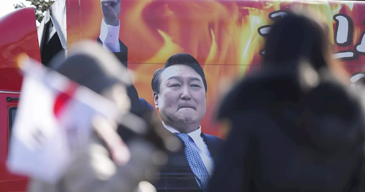 Picture of Impeached South Korean President Seen at Rally