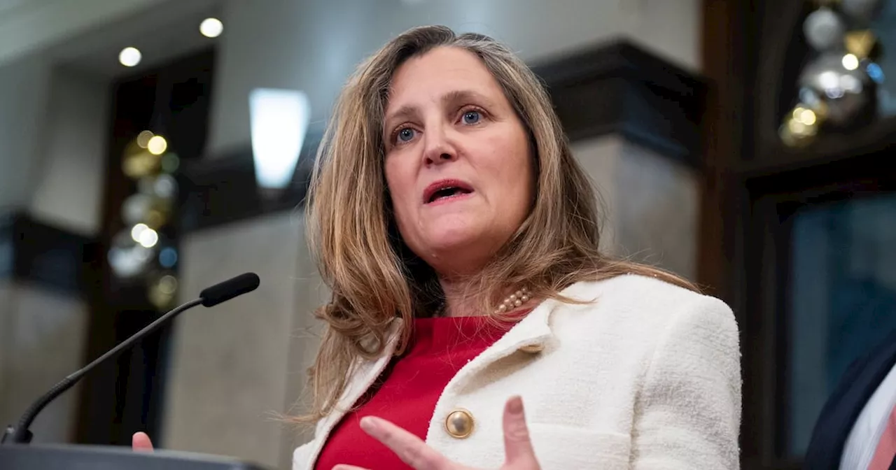 Chrystia Freeland says Pierre Poilievre will 'sell' Canada out to Donald Trump