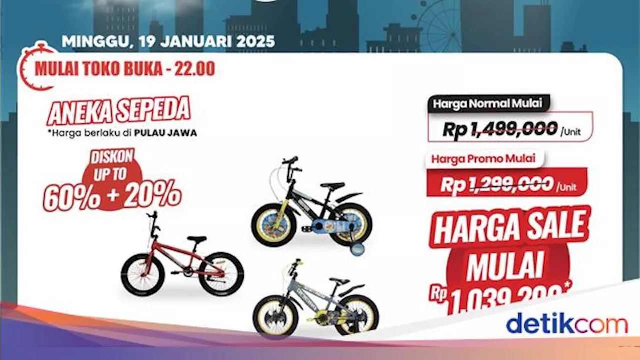 Transmart Full Day Sale: Diskon Hingga 50% + 20% untuk Sepeda dan Produk Lainnya