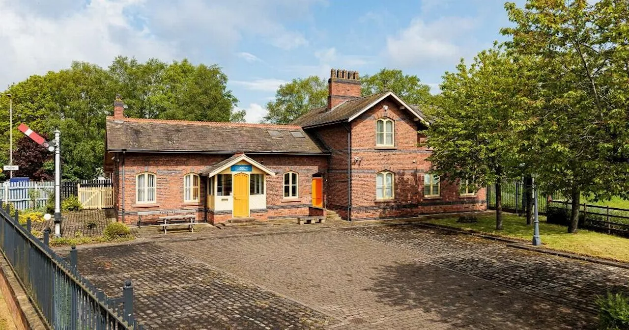 Converted railway station building near Liverpool up for sale