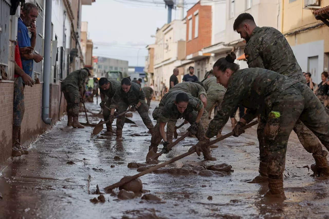 Las Fuerzas Armadas planean ya desescalar su operación por la dana en Valencia