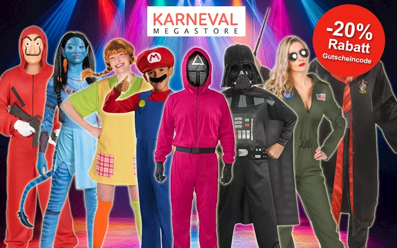 Die beliebtesten Film- und Serienkostüme im Karneval-Megastore finden und 20% Rabattcode sichern! Von Harry