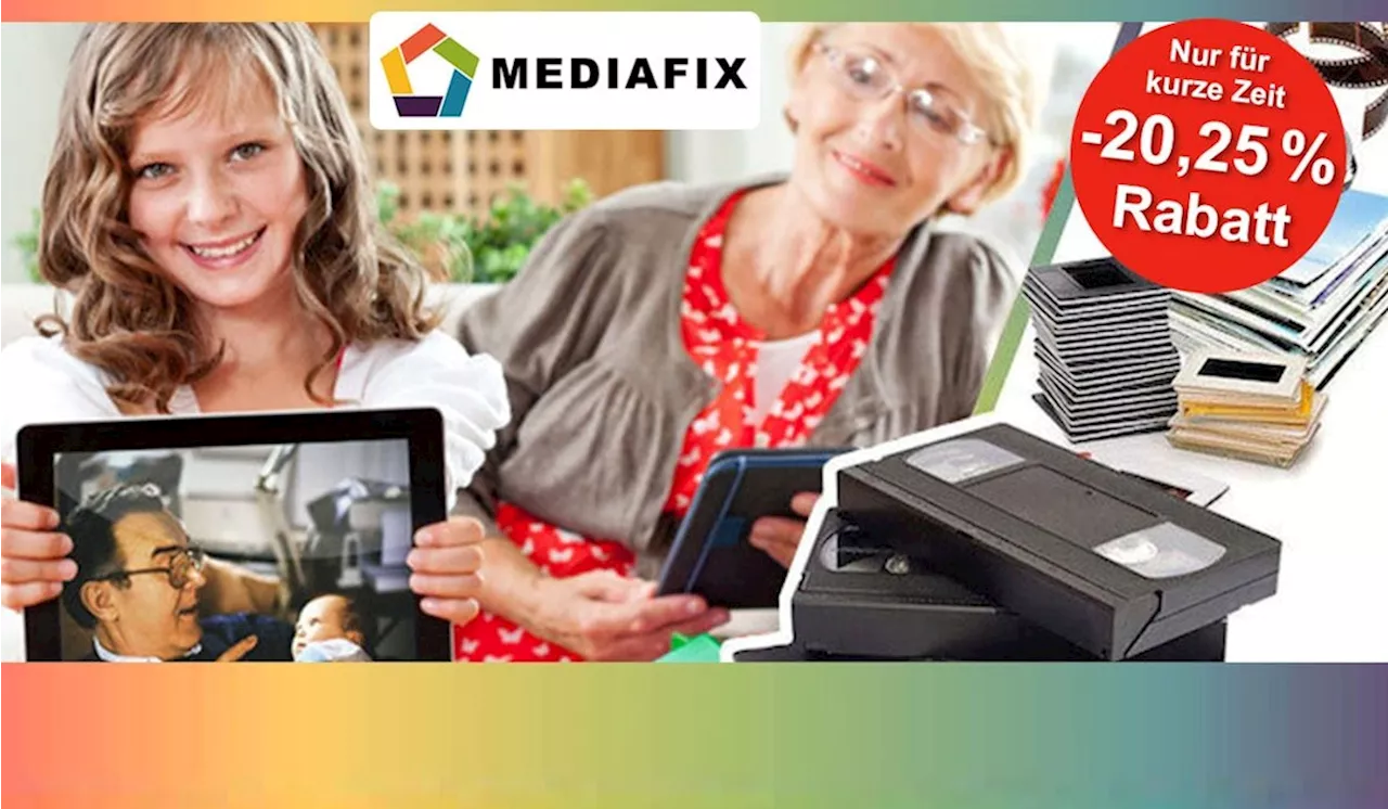 Euer Digitalisierungsservice zum Neujahr: Sparen Sie 20,25% bei MEDIAFIX!