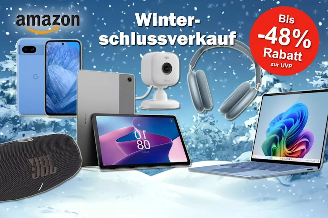 Mega Technik-Traumpreise bei Amazon: Spare bis zu 48% auf Apple, Samsung, JBL, im Winterschlussverkauf |