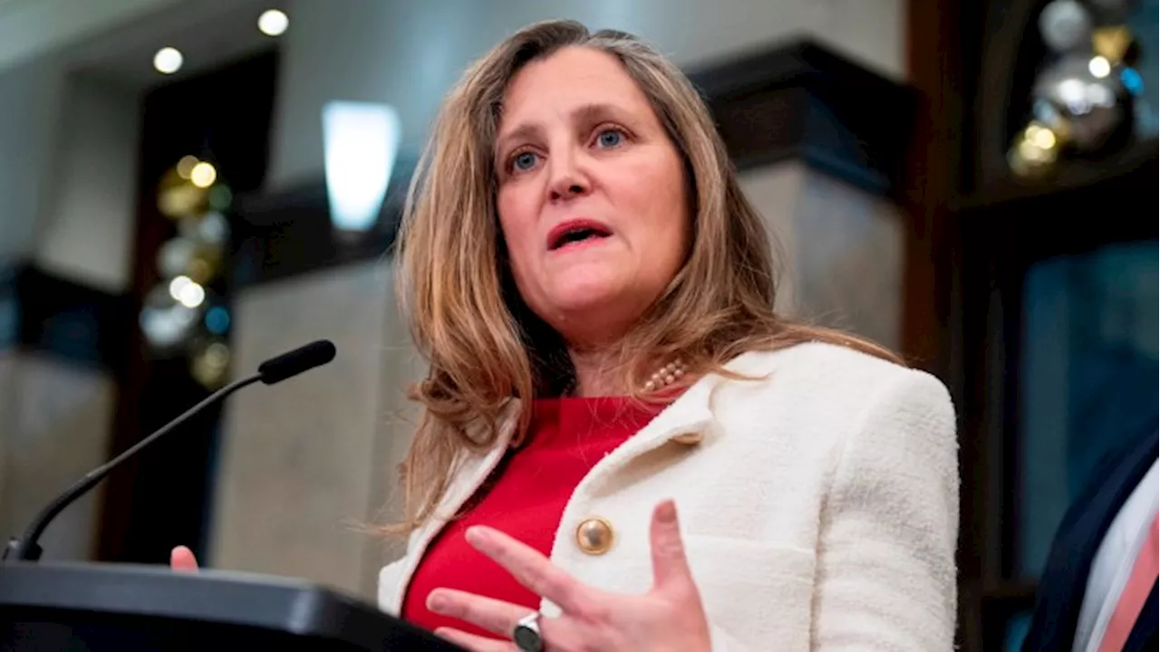 Chrystia Freeland joins race to replace Justin Trudeau as Canada PM