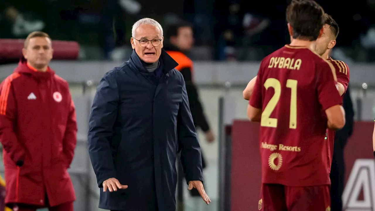 Ranieri: Roma in crescita, punta sull'Europa League