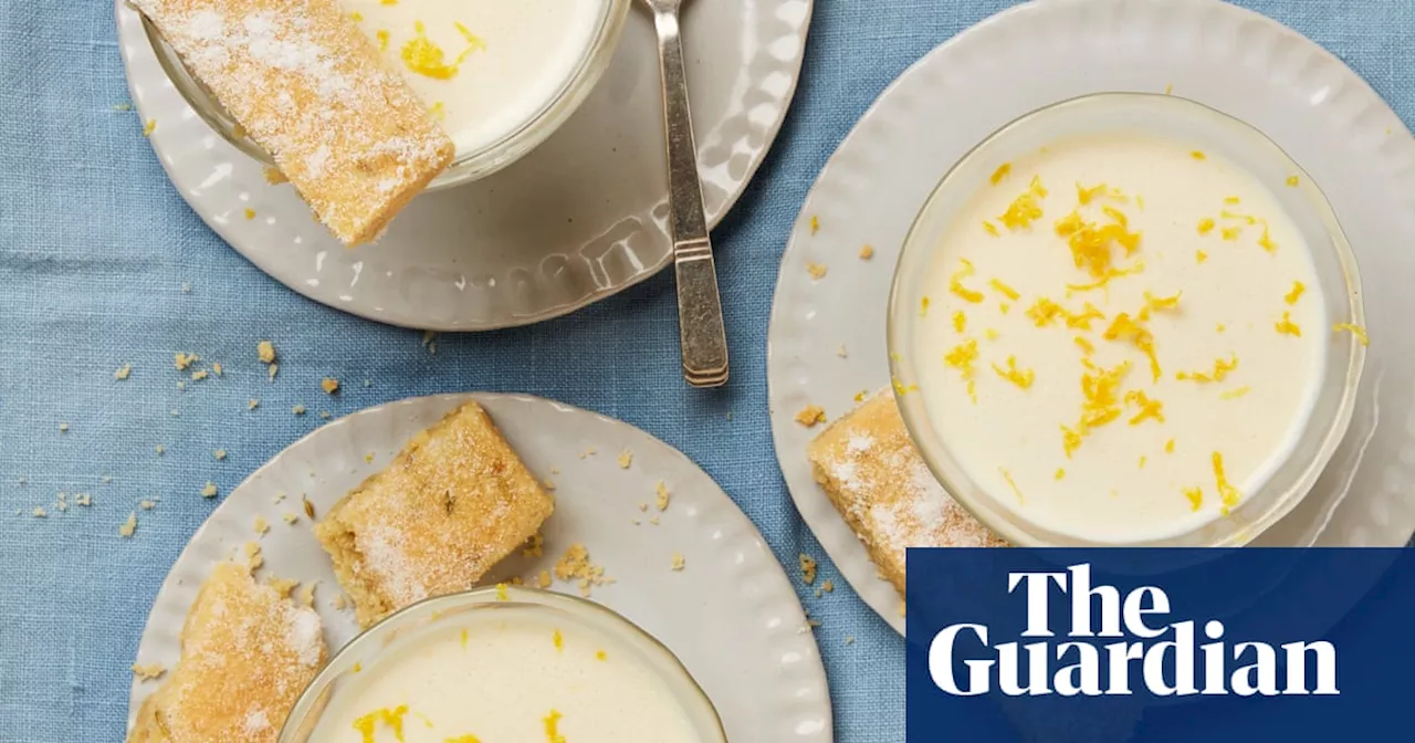 Meera Sodha’s vegan recipe for lemon mousse with fennel seed shortbread