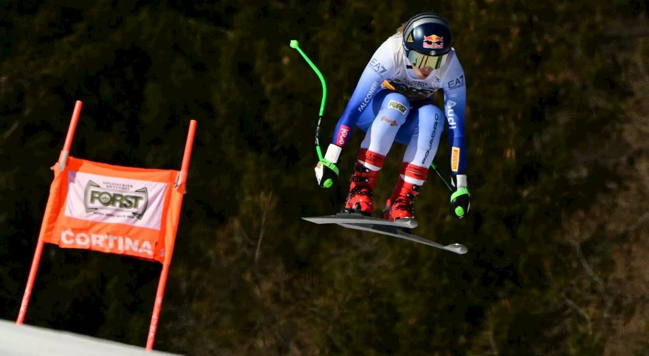 Sofia Goggia vince la discesa libera a Cortina un anno dopo l'infortunio: «Farlo qui ha un valore maggiore». T