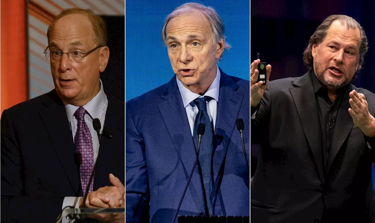 Larry Fink, Ray Dalio e Marc Benioff se juntam aos super-ricos do mundo em Davos