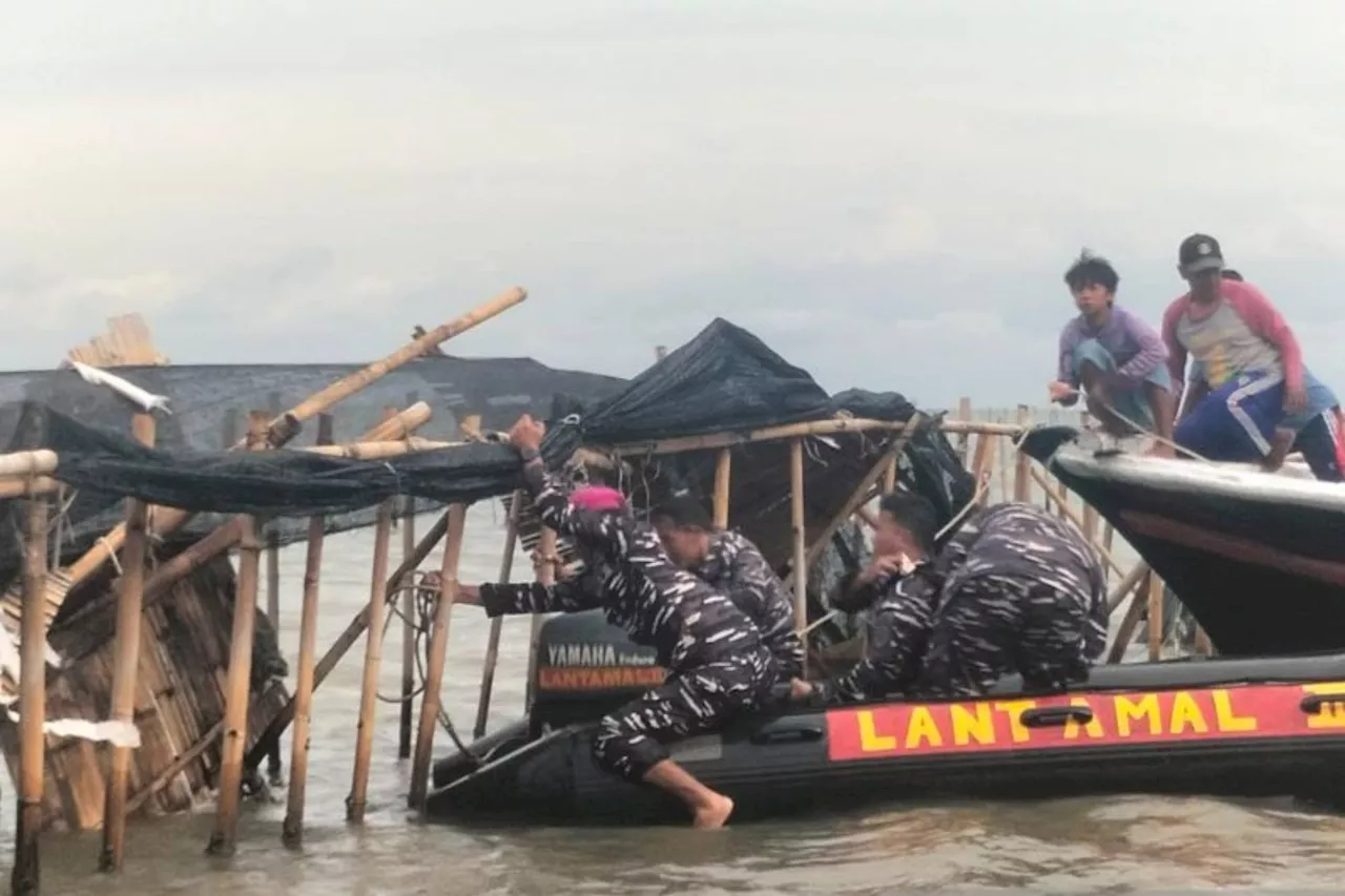 Danlantamal III Jakarta Pimpin Pembongkaran Pagar Laut di Tangerang