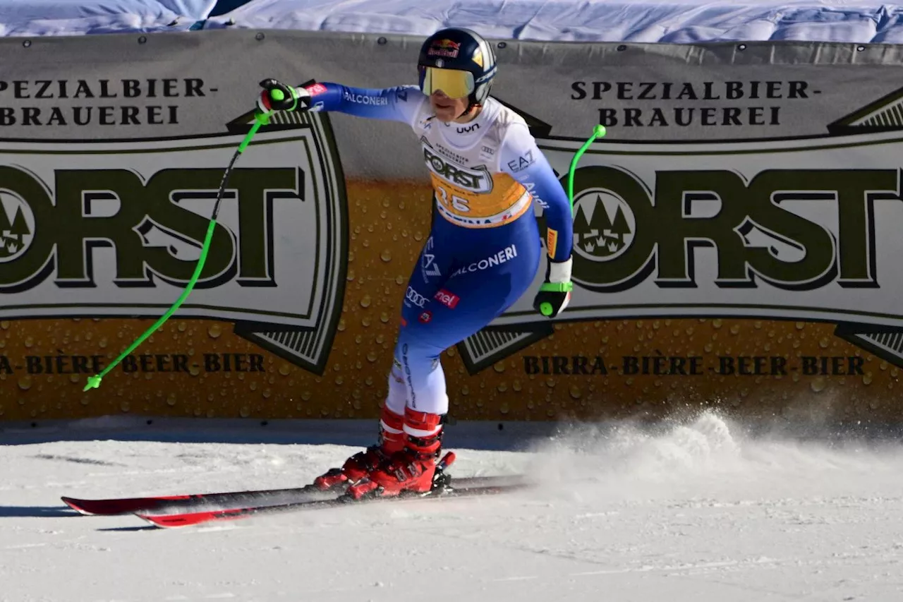 Ski: Goggia survole la descente de Cortina d'Ampezzo, Vonn distancée