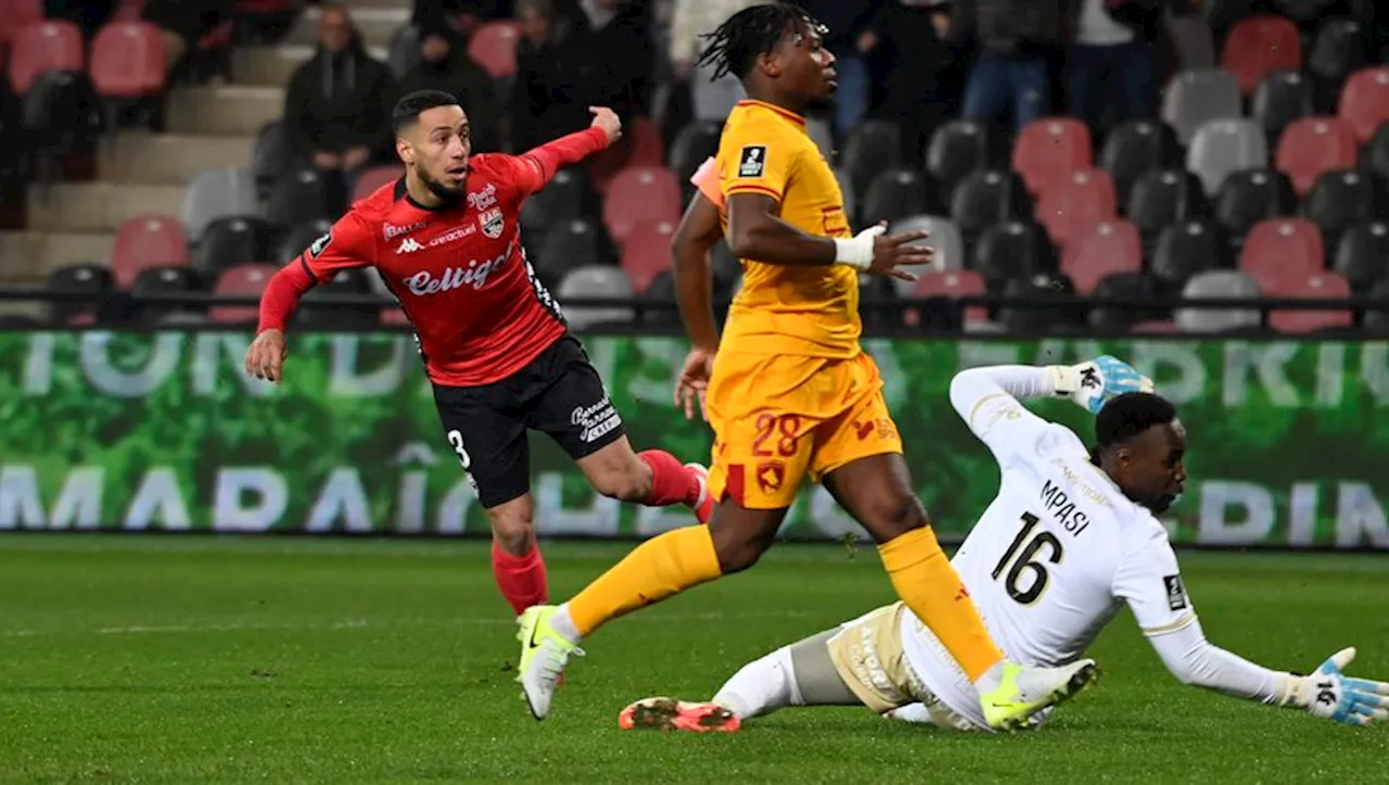 Guingamp domine le RAF en match de Ligue 2