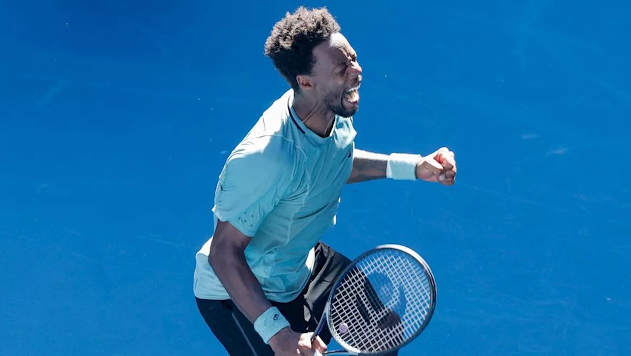 Gaël Monfils, à 38 ans, s'impose contre Taylor Fritz en 1/8 de finale de l'Open d'Australie