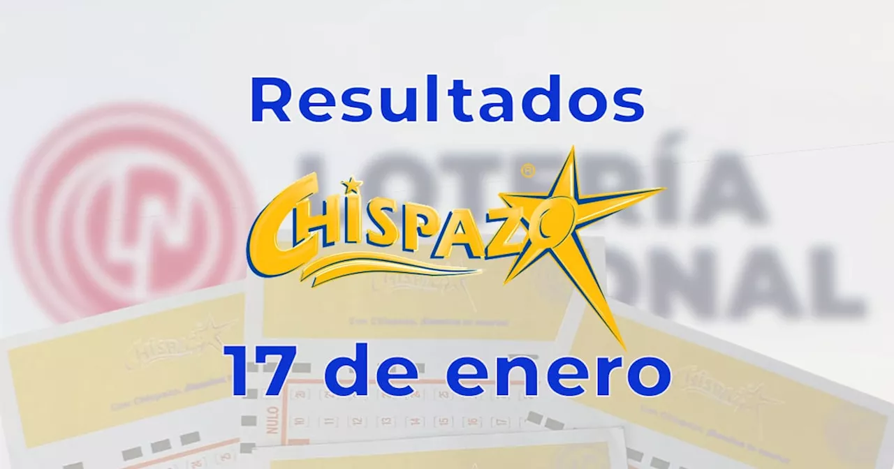 Resultados del Sorteo Chispazo de la Lotería Nacional del 17 de enero de 2025