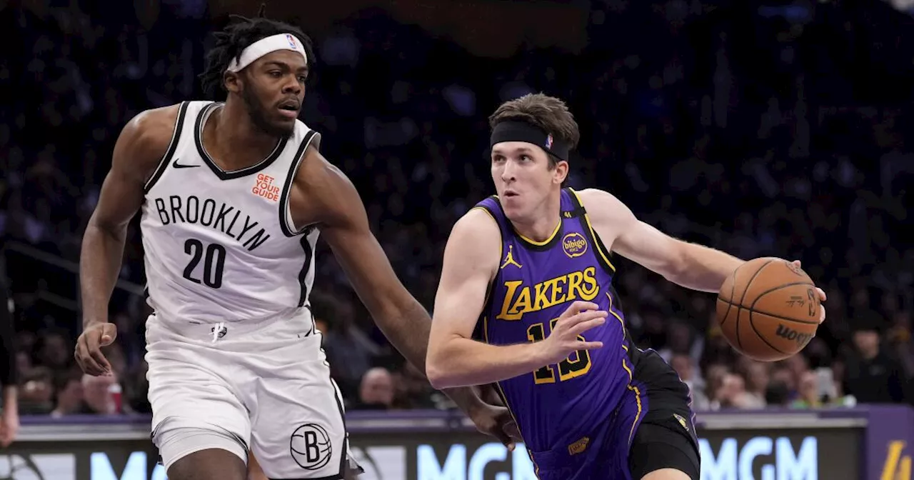 Reaves Shines as Lakers Overcome Flat Start to Defeat Nets