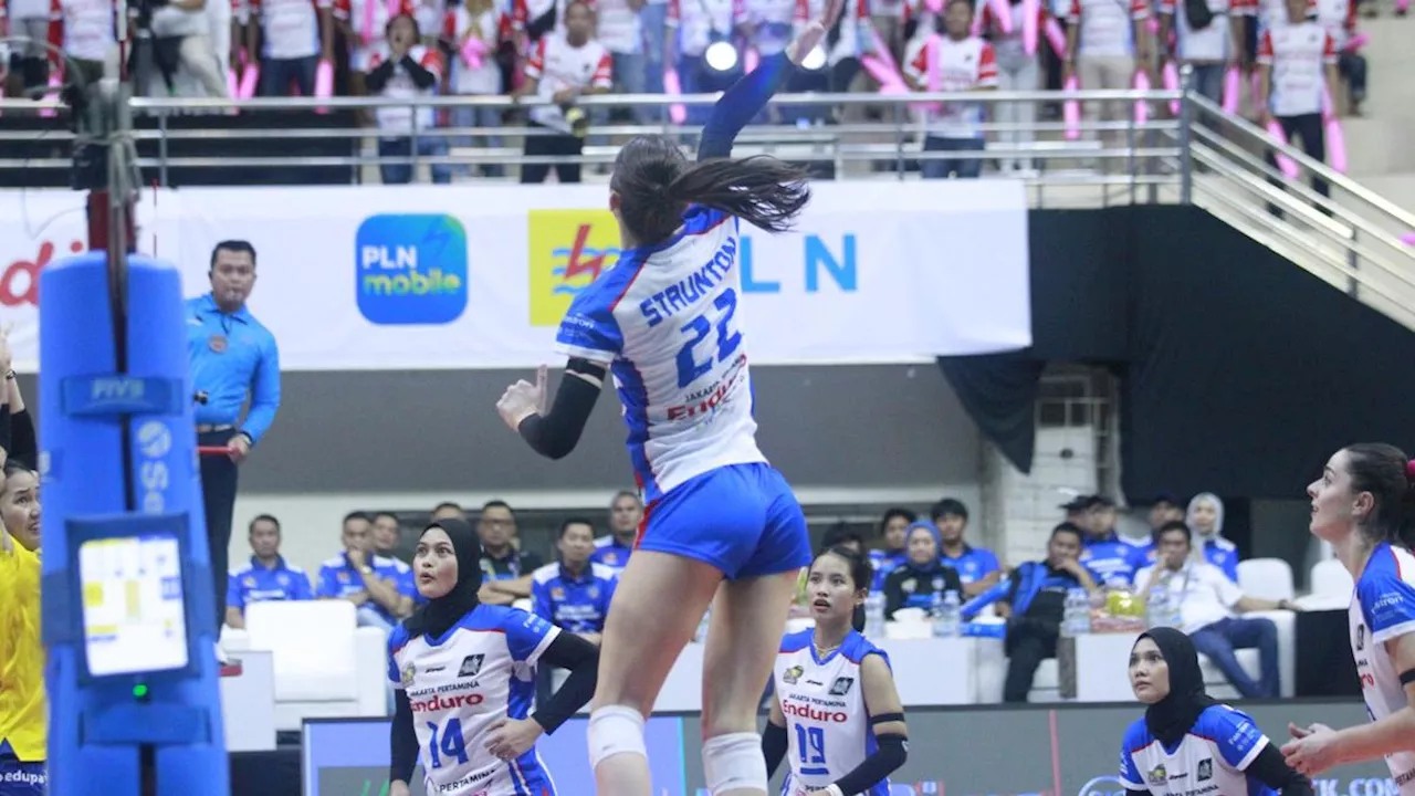 Jakarta Pertamina Enduro Tekuk Bandung bjb Tandamata di PLN Mobile Proliga 2025