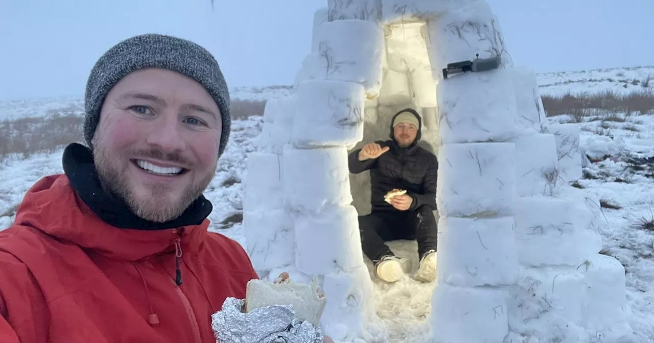 'We built an igloo near Bolton and celebrated with bacon butties'