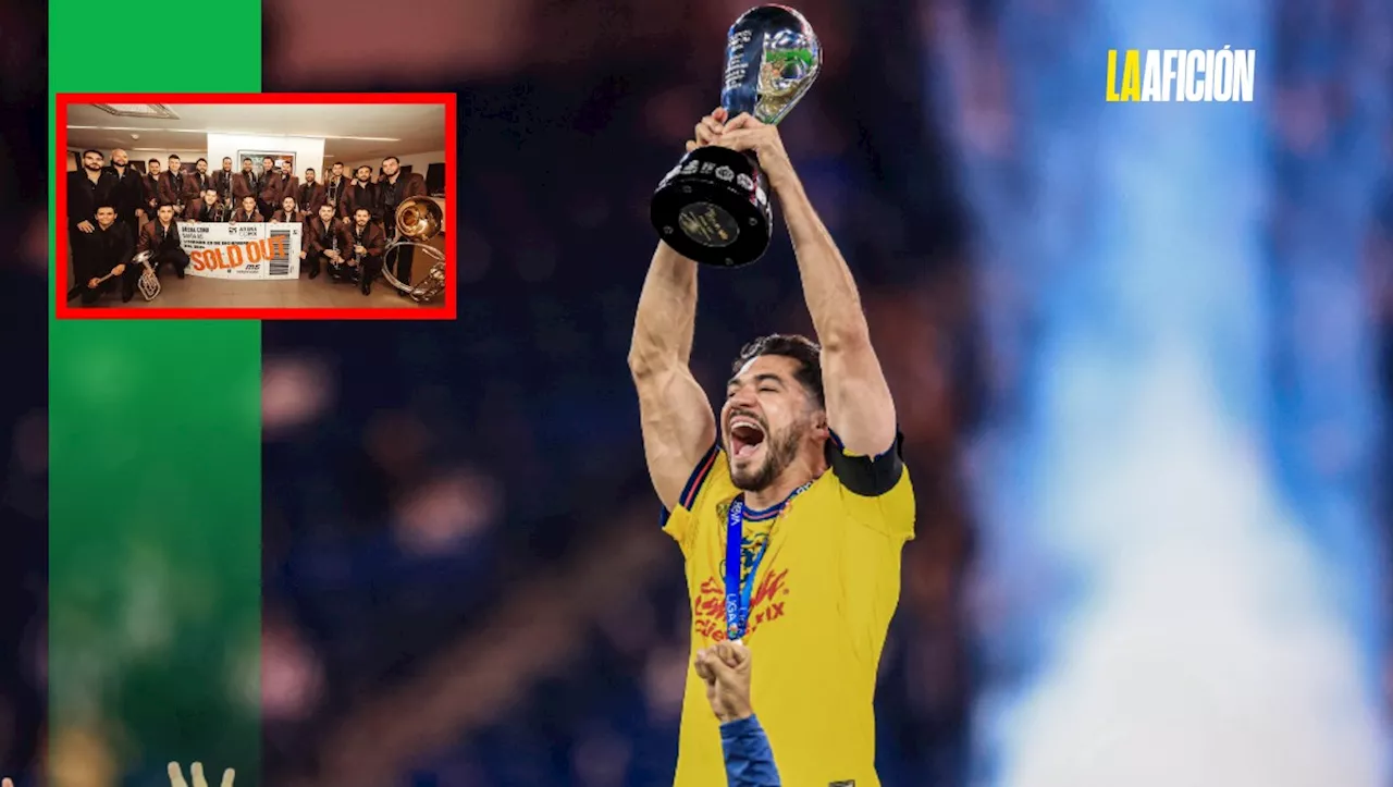 Club América celebra su tricampeonato con la Banda MS