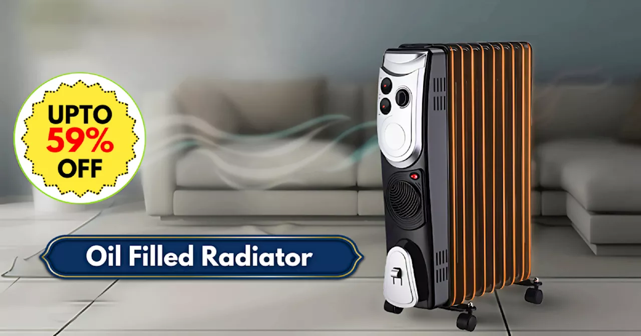 Amazon Republic Day Sale में Oil Filled Radiator Room Heater पर 59% तक डिस्काउंट