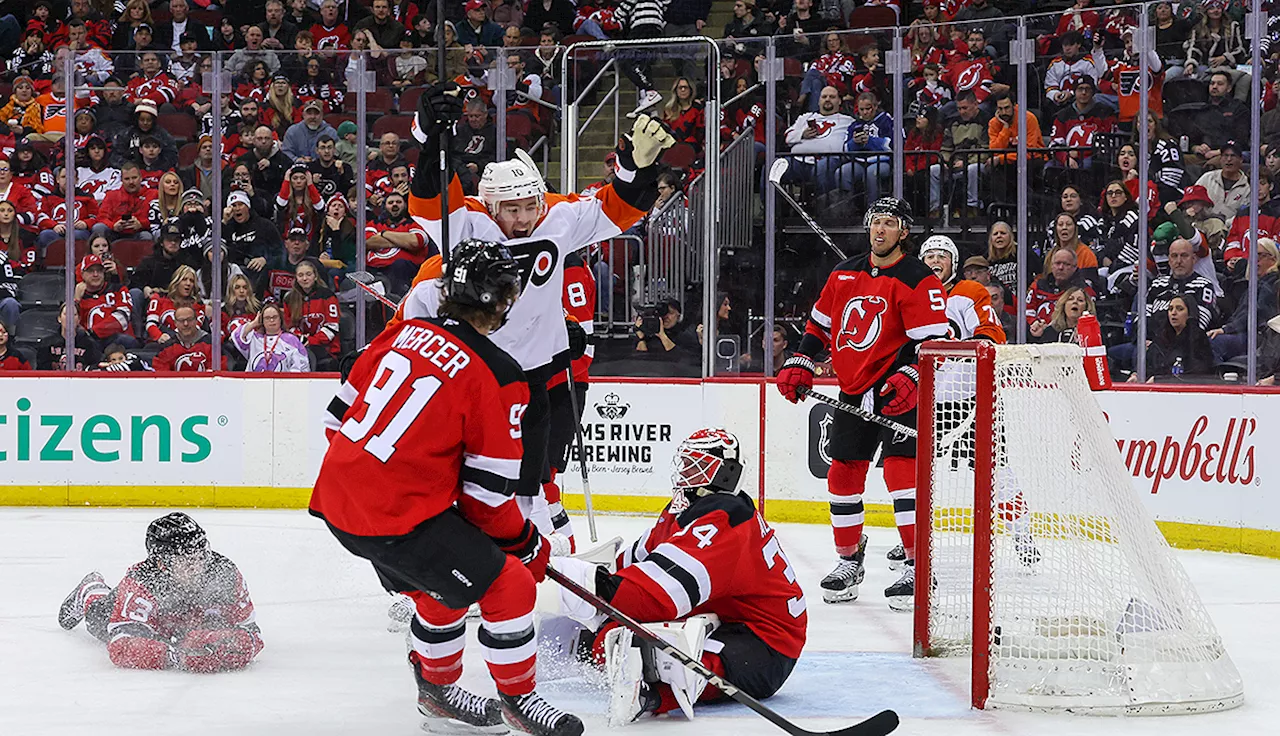 Flyers Outlast Devils in Defensive Battle, 3-1