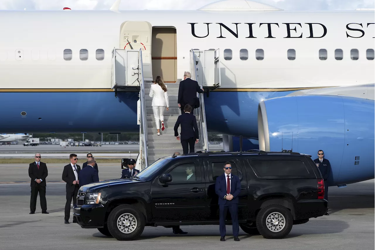 Donald Trump Back on Air Force One for First Time Since Leaving Office