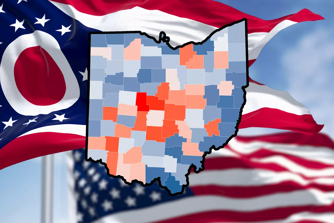 Ohio: Map Reveals Counties Where Population Is Shifting Most