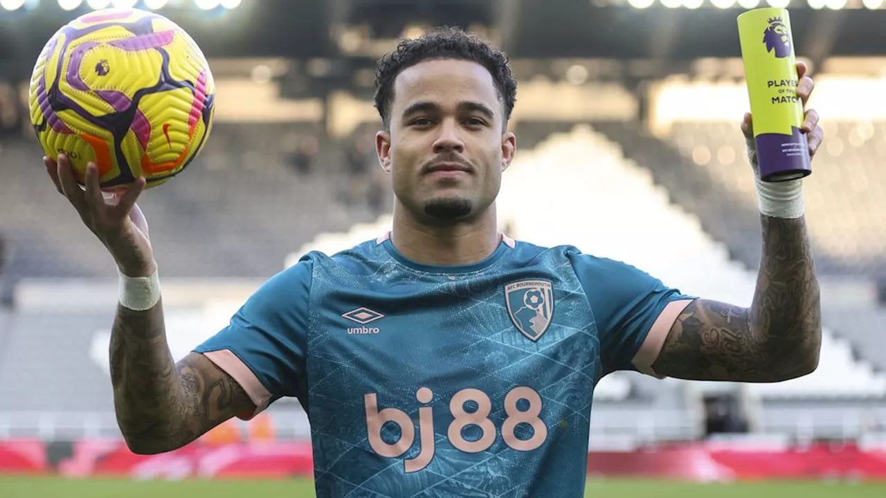 Hattrick Kluivert bij ruime zege Bournemouth in Newcastle