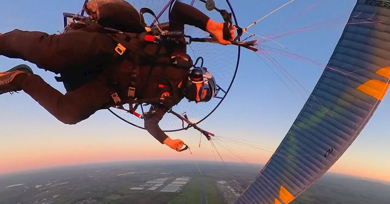 Paramotorist Captures Breathtaking Shots Above East Midlands Airport