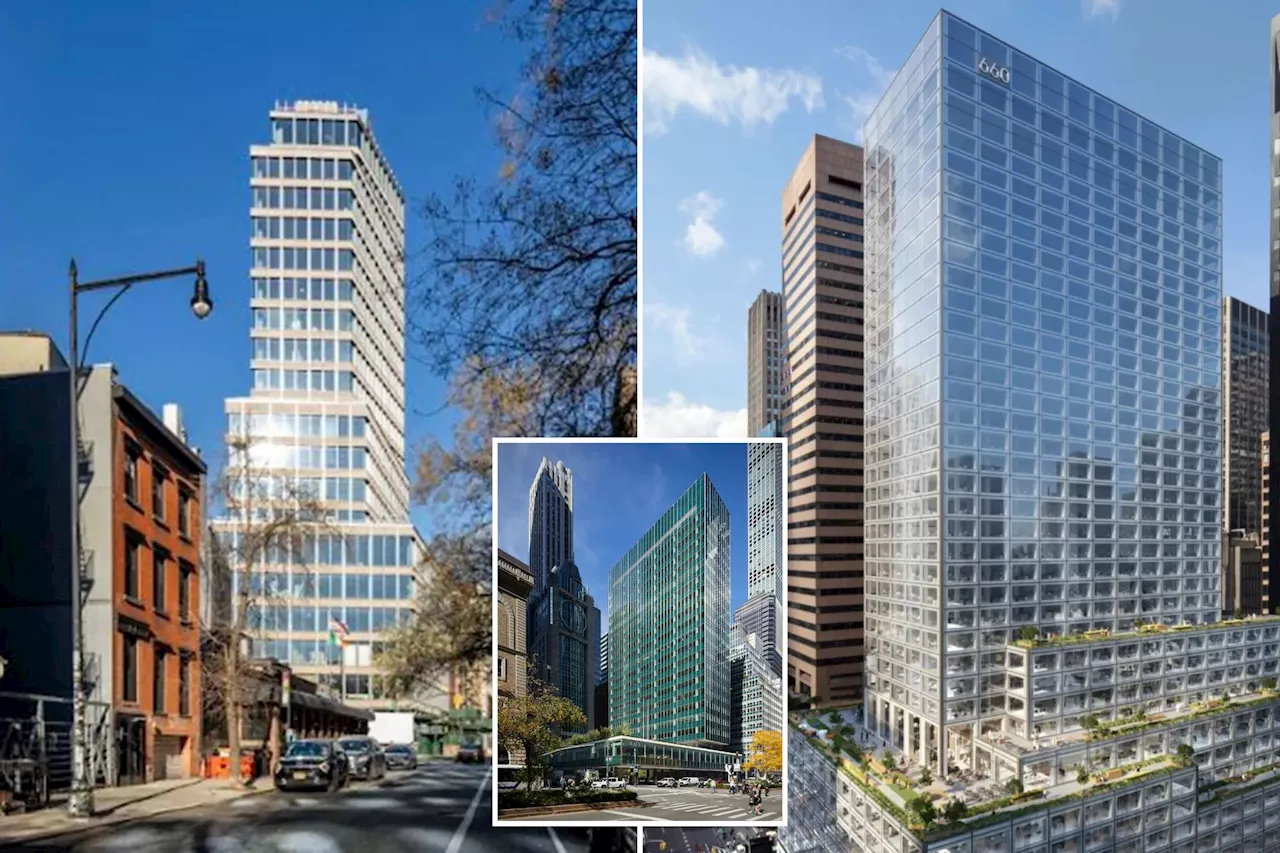 Companies are once again battling for Manhattan office space and prices are surging