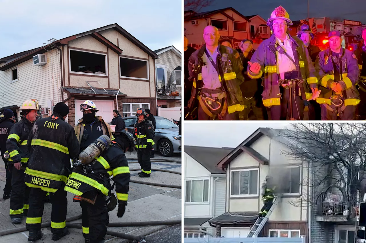 Heroic firefighter saves baby trapped in basement of burning NYC home: FDNY