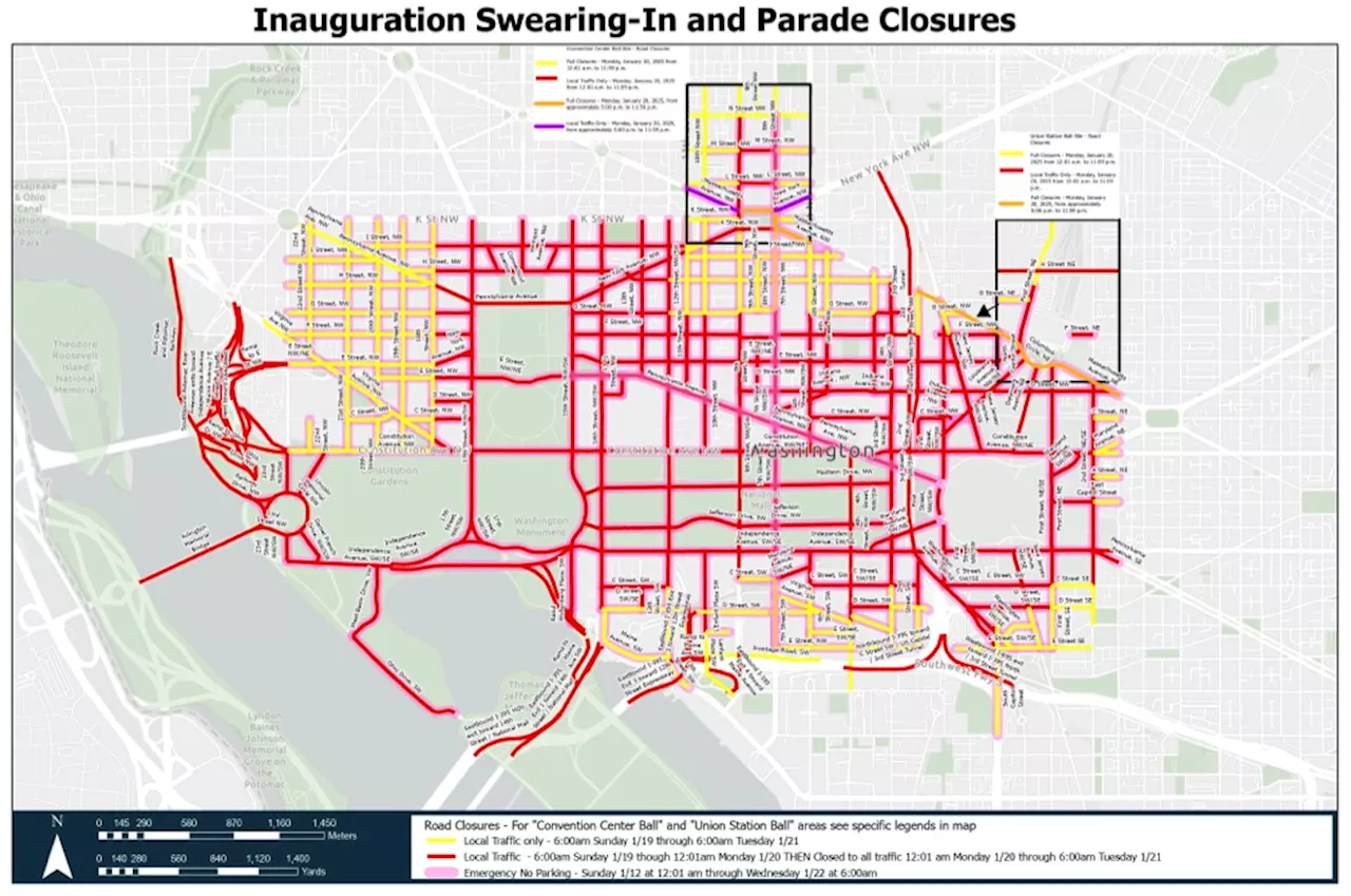 Major Street Closures Expected in Washington, D.C. for Planned Event