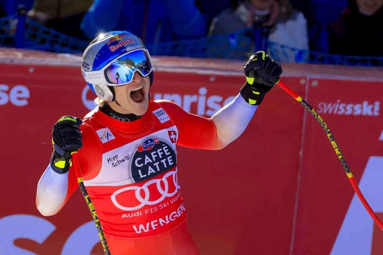 Odermatt Wins Lauberhorn Downhill in Wengen