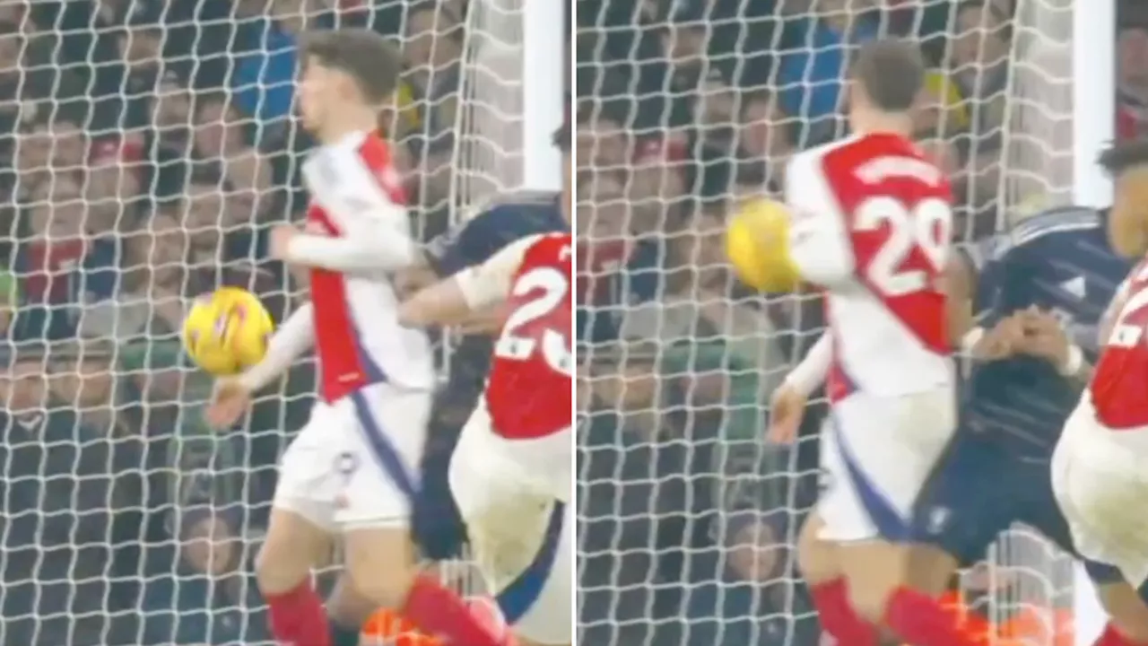 New footage of Kai Havertz handball incident which might've cost Arsenal the Premier League title emerges