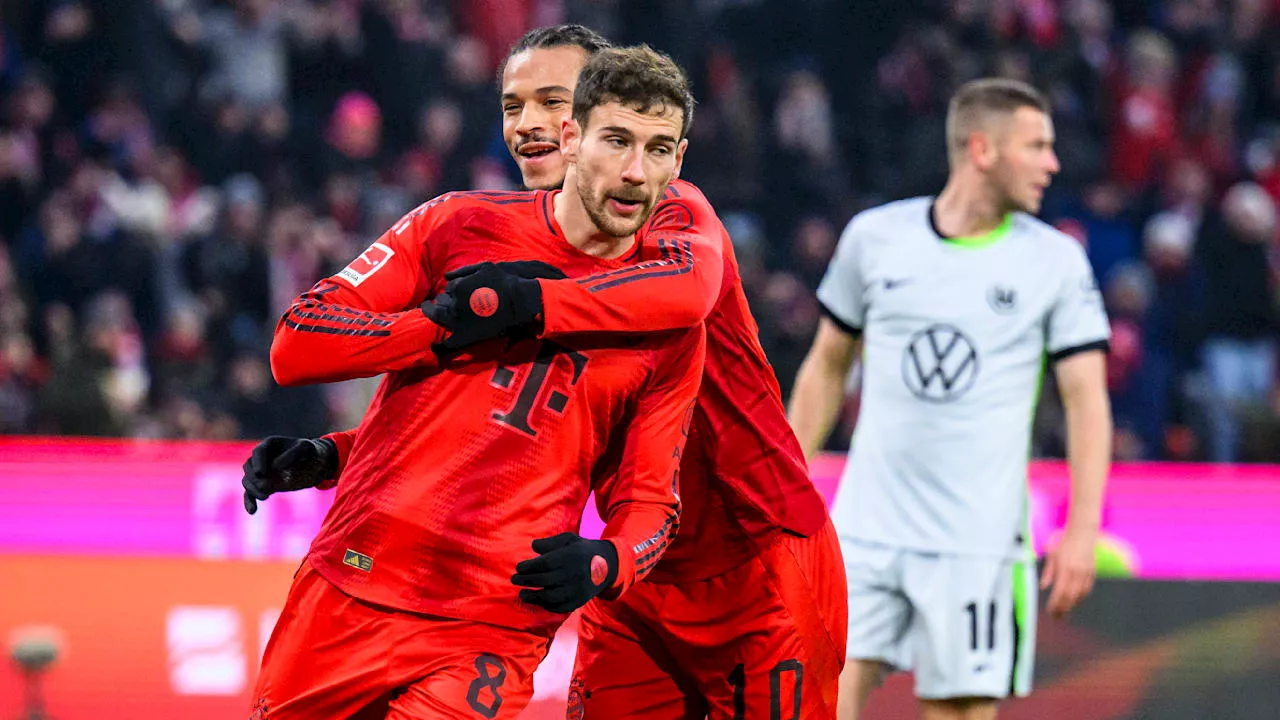 Ausgerechnet! Goretzka-Show sichert knappen Bayern-Sieg gegen Wolfsburg