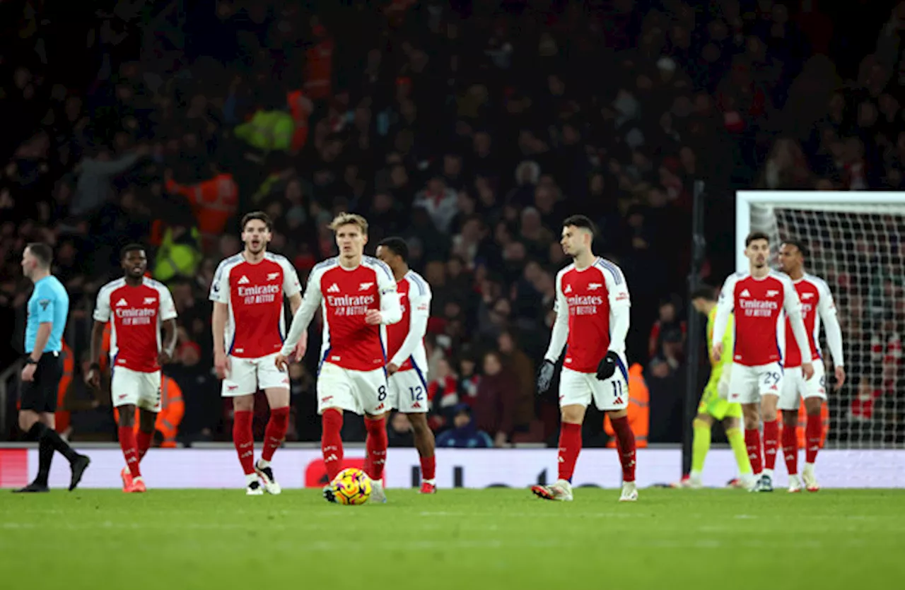 Arsenal 's title bid takes a hit after squandering two-goal lead in Aston Villa draw