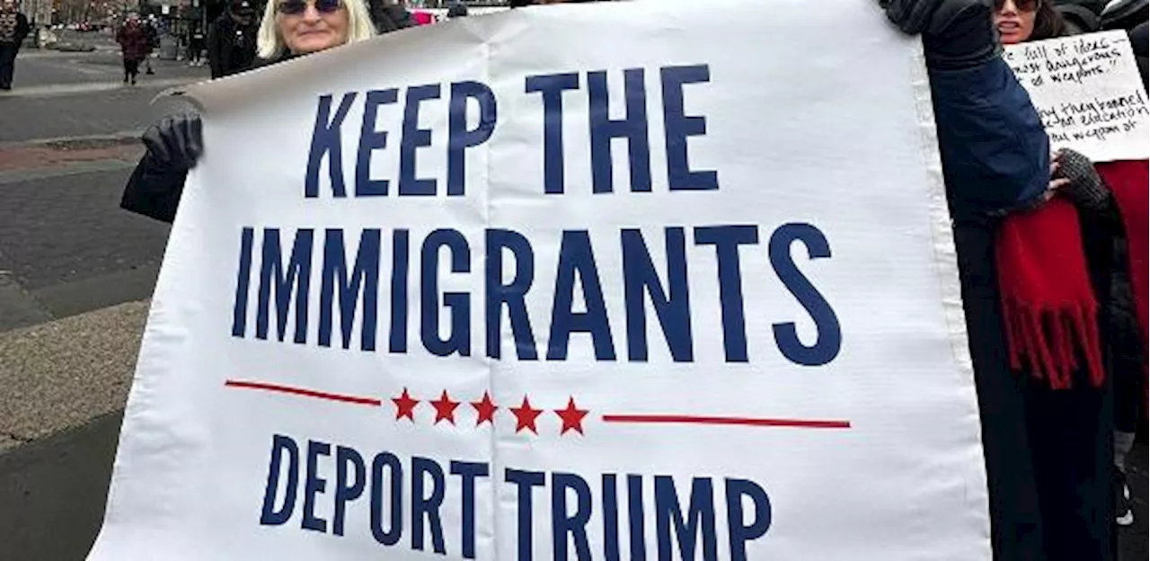 Protestos Contra Trump em Nova York: 'Mantenham os Imigrantes, Deportem Trump'