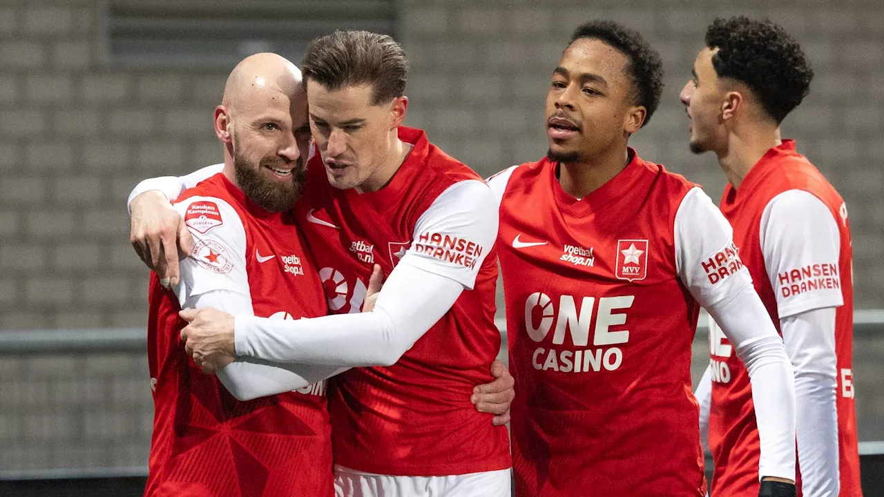 MVV laat weinig heel van FC Den Bosch, dat hele pijnlijke nederlaag lijdt