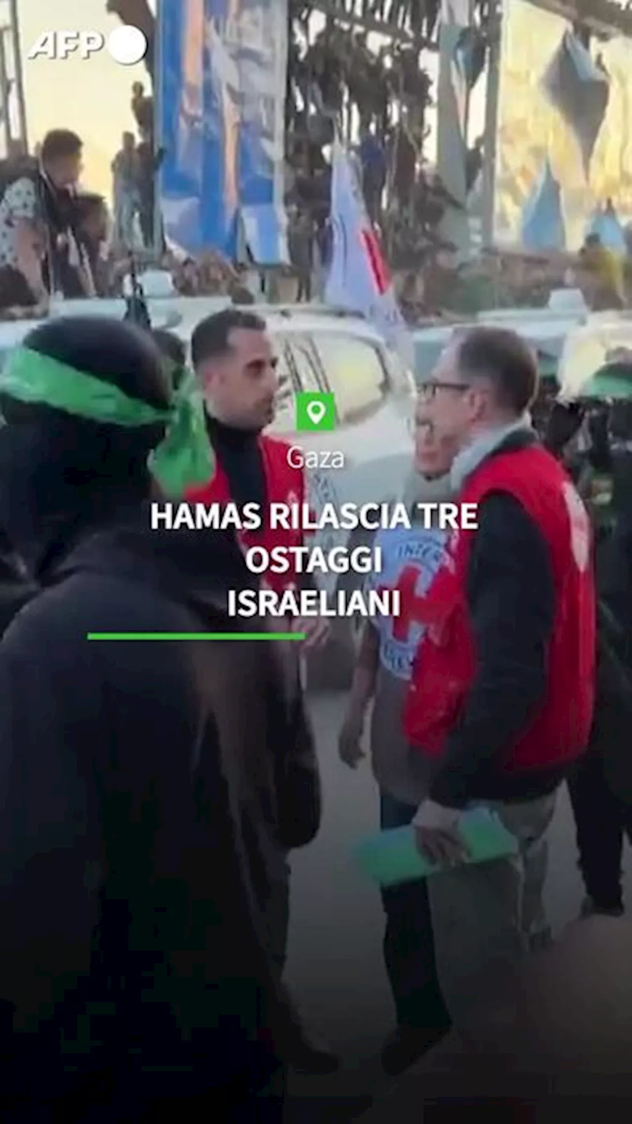 Hamas rilascia tre ostaggi Israeliani