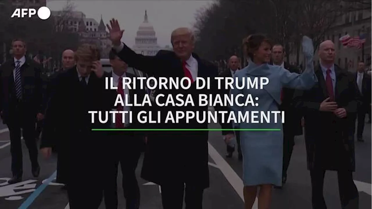 Il ritorno di Trump: tutti gli appuntamenti fino al 21 gennaio