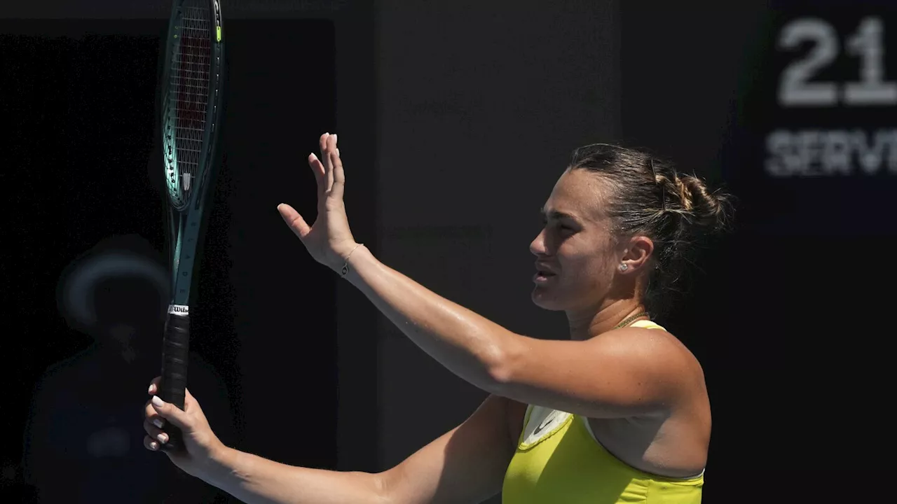 Defending champion Aryna Sabalenka moves into the Australian Open quarterfinals