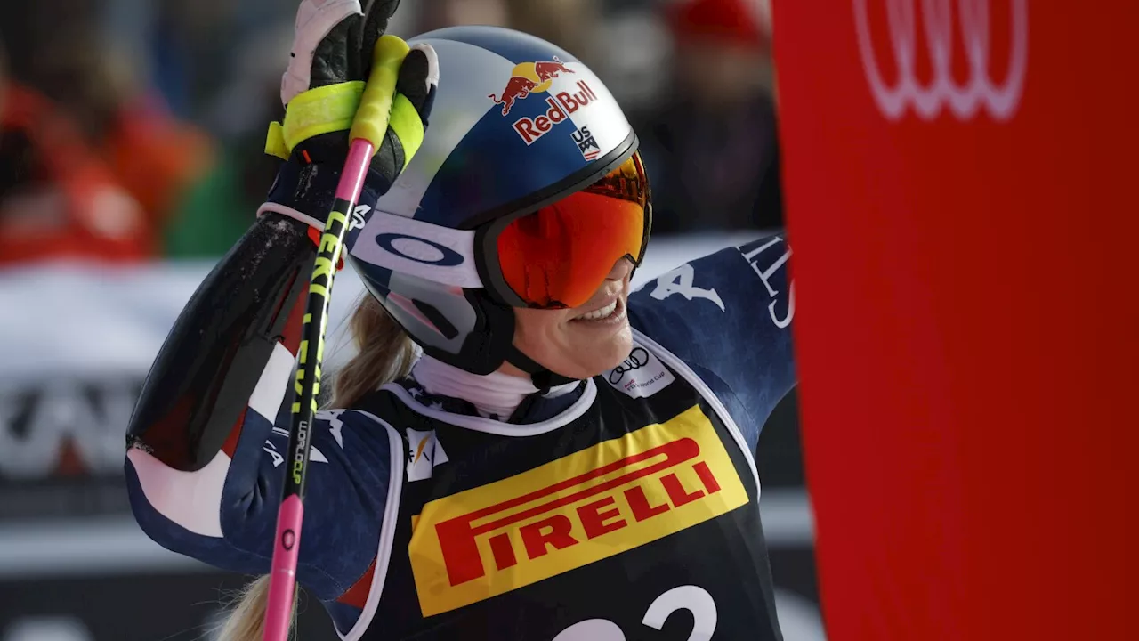 Lindsey Vonn falls while on pace for podium finish at World Cup super-G in Cortina