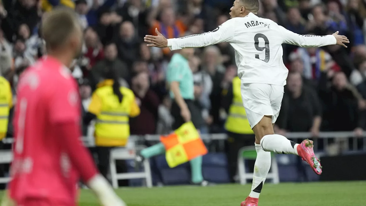 Mbappé scores twice as Real Madrid beats Las Palmas 4-1