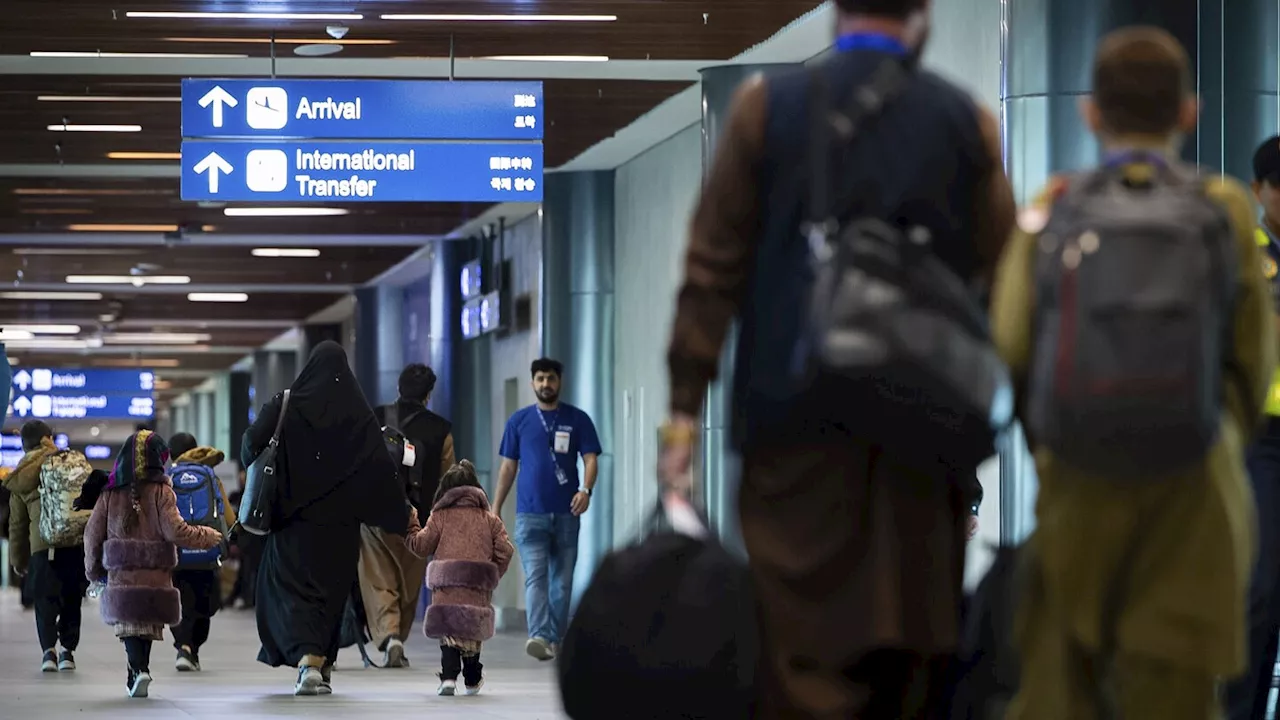 Scores of Afghans have left for the US after their visas were processed in the Philippines