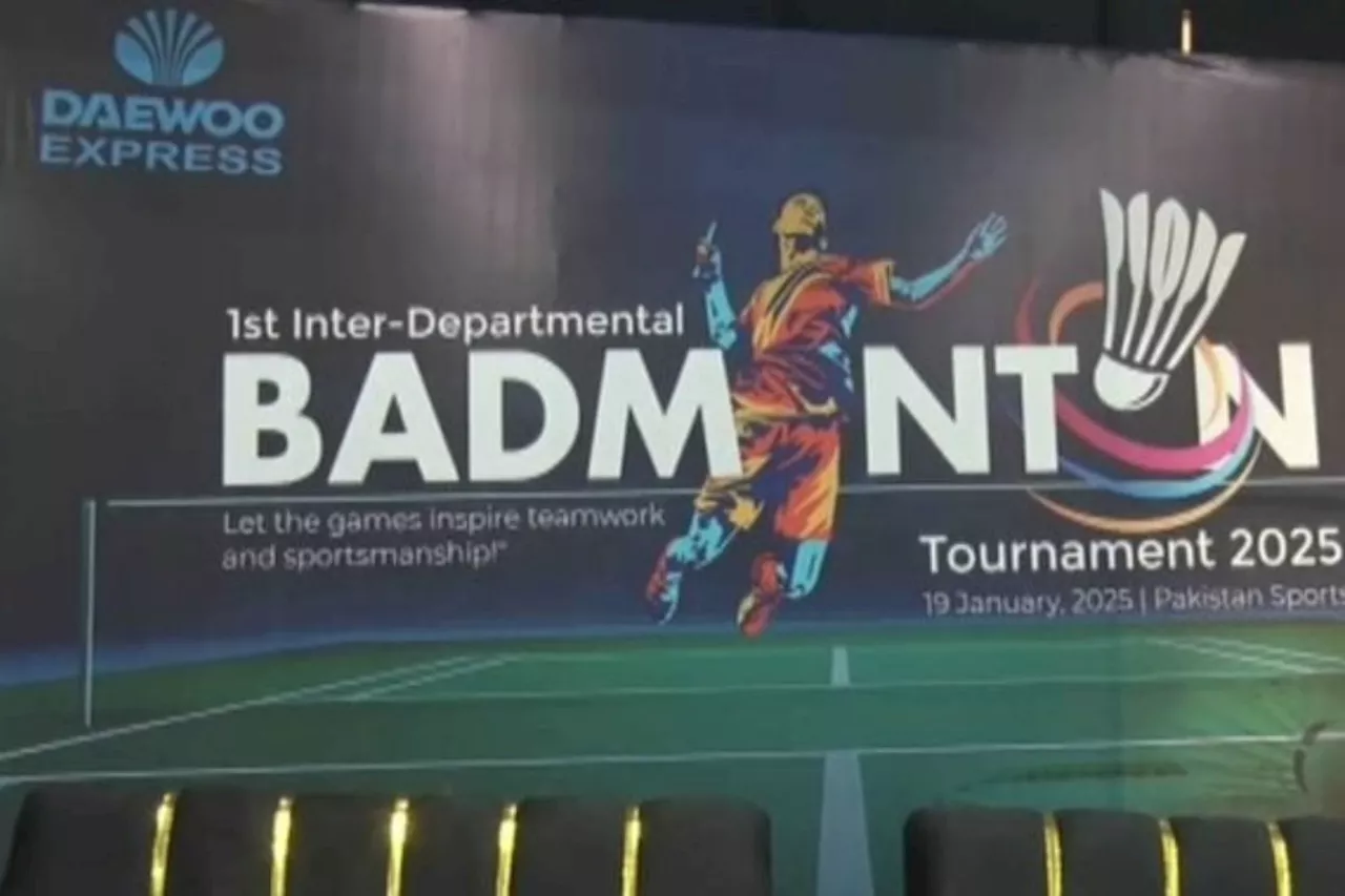 Daewoo’s first inter-departmental badminton championship; Faheem Barlas wins Men’s singles title